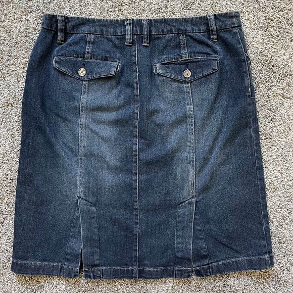 Genuine Sonoma Blue Jeans Skirt with front and back slits; Size 12 - Picture 2 of 10